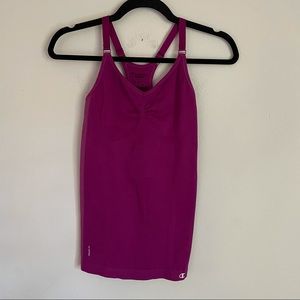 Champion Magenta Tank Top Built in Bra Size S